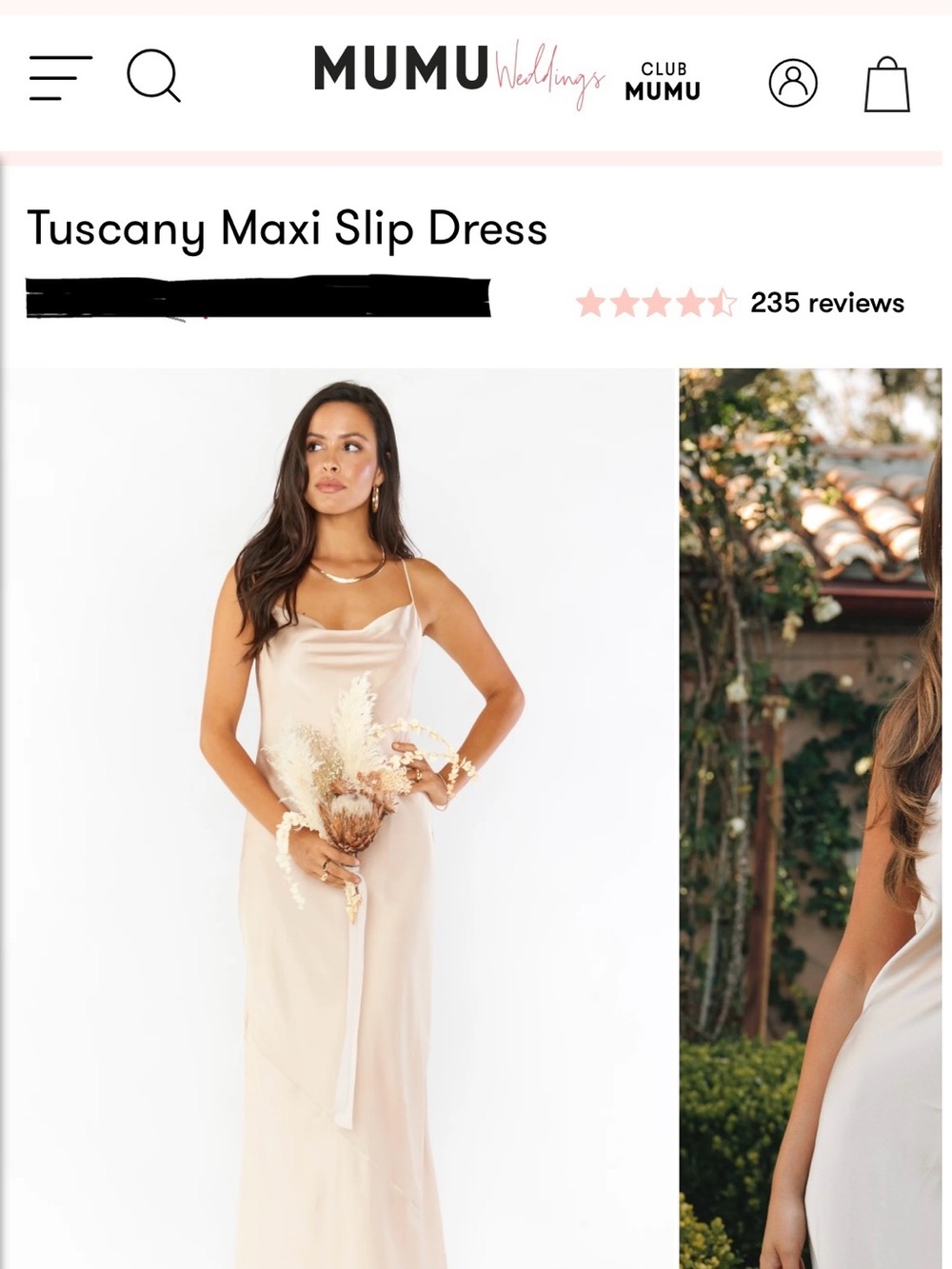 Tuscany Maxi Slip Dress - Champagne